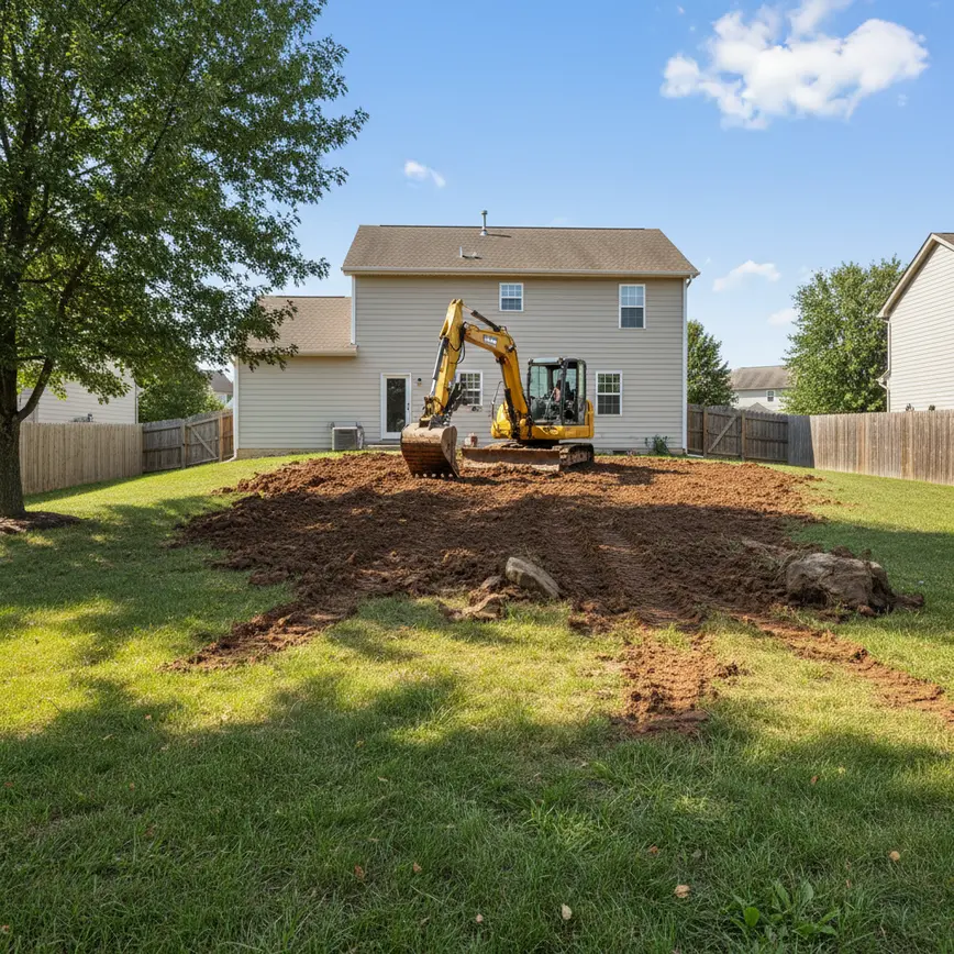 Backyard Grading for Drainage in Central Ohio | 2026 Guide