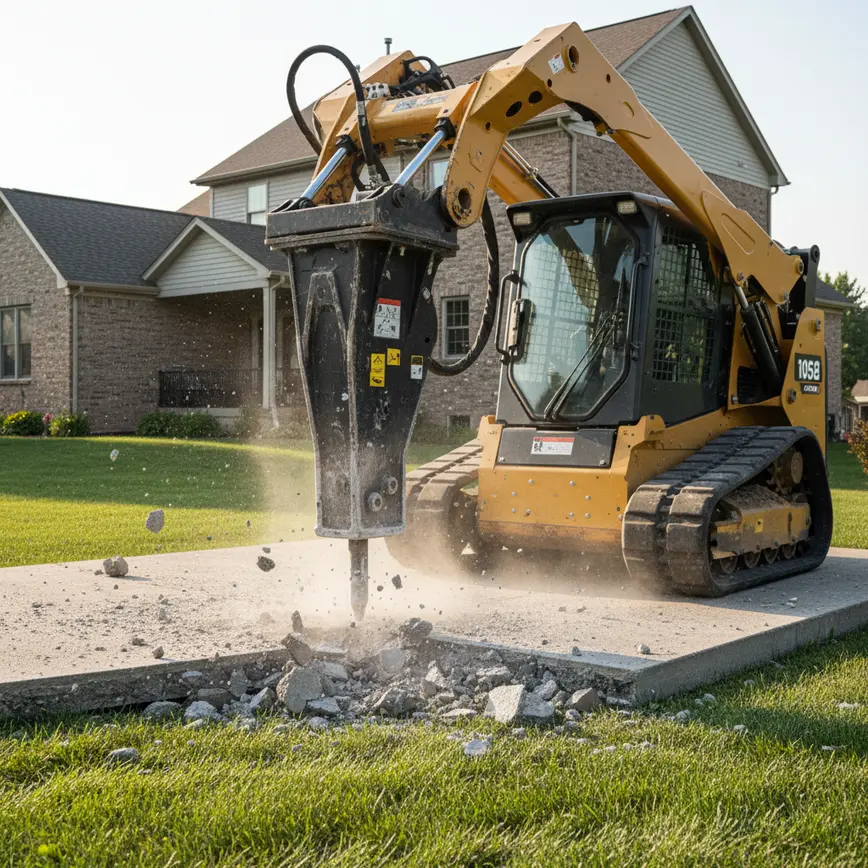 How to Demolish a Concrete Slab Central Ohio | 2026 Guide