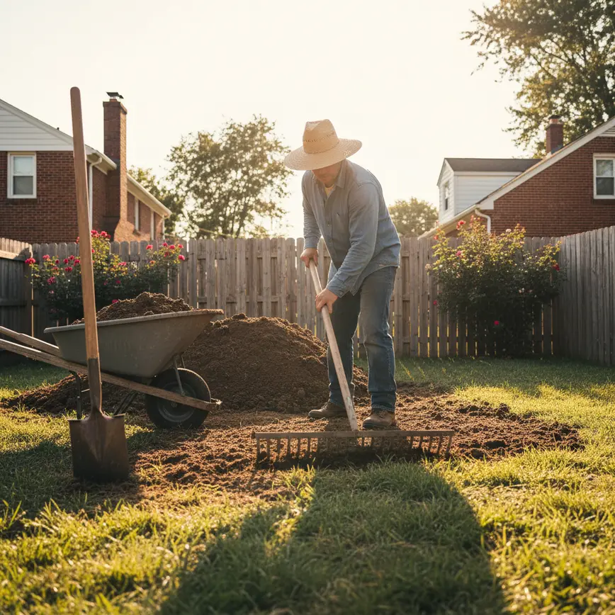 How to Grade a Yard by Hand in Central Ohio | 2026 Guide