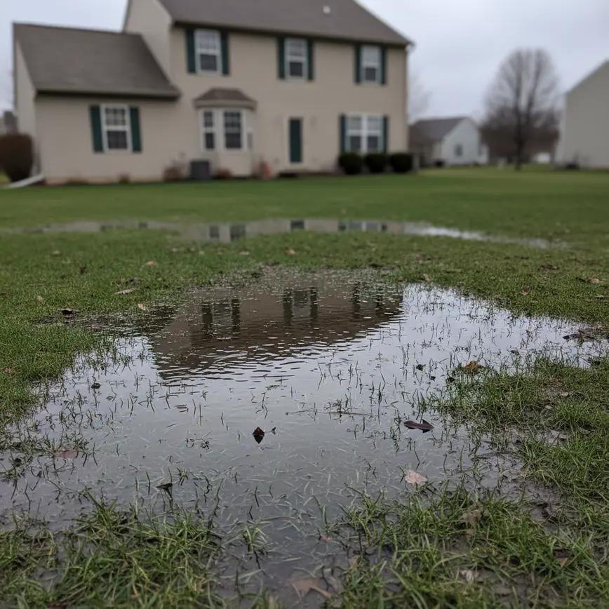 What Causes Poor Yard Drainage in Central Ohio | 2026 Guide