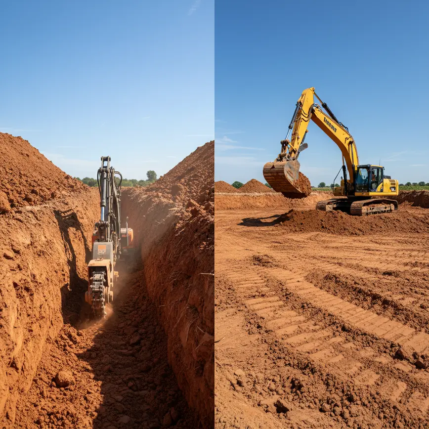 Trenching vs Excavation in Central Ohio | 2026 Guide