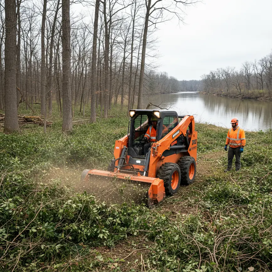 Brush Clearing Delaware County OH — Protecting Olentangy River Corridors | Fortress Level