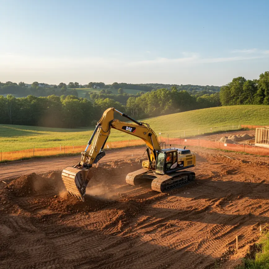 Commercial Excavation Delaware County OH — Navigating Rolling Terrain Challenges | Fortress Level