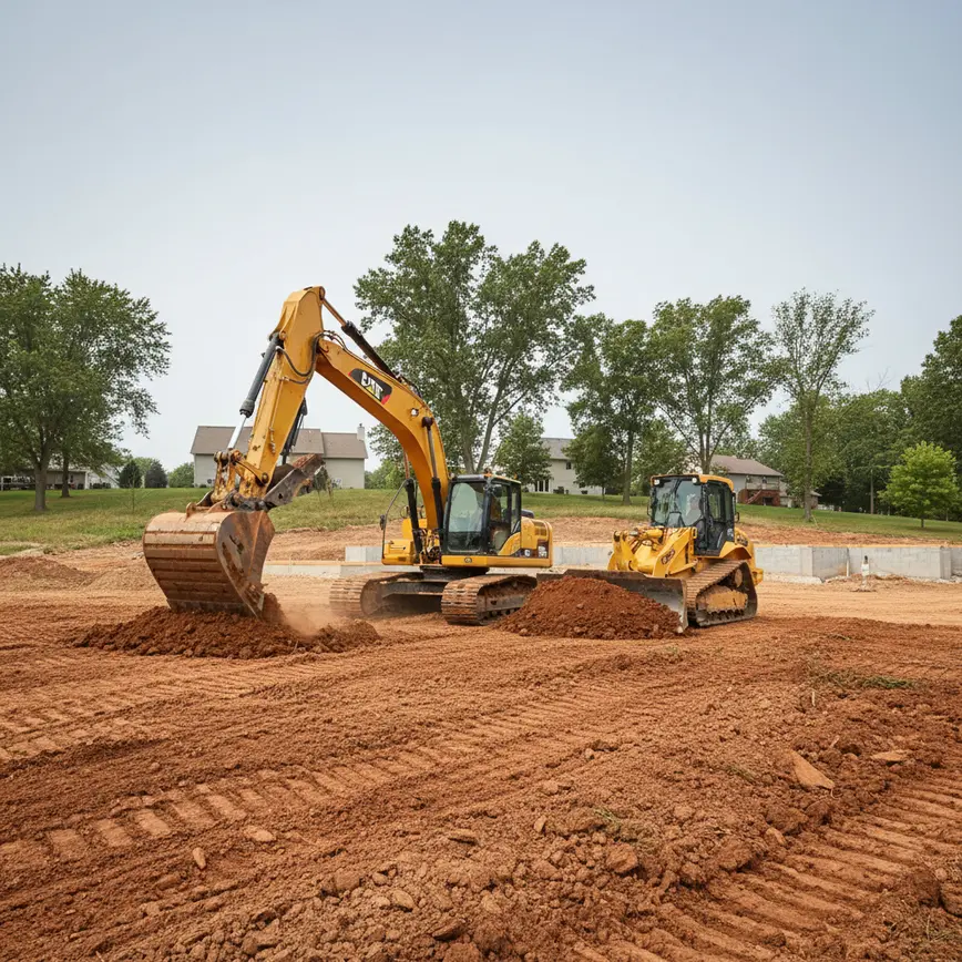 Dirt Work Westerville North OH — Navigating Gently Rolling Terrain | Fortress Level