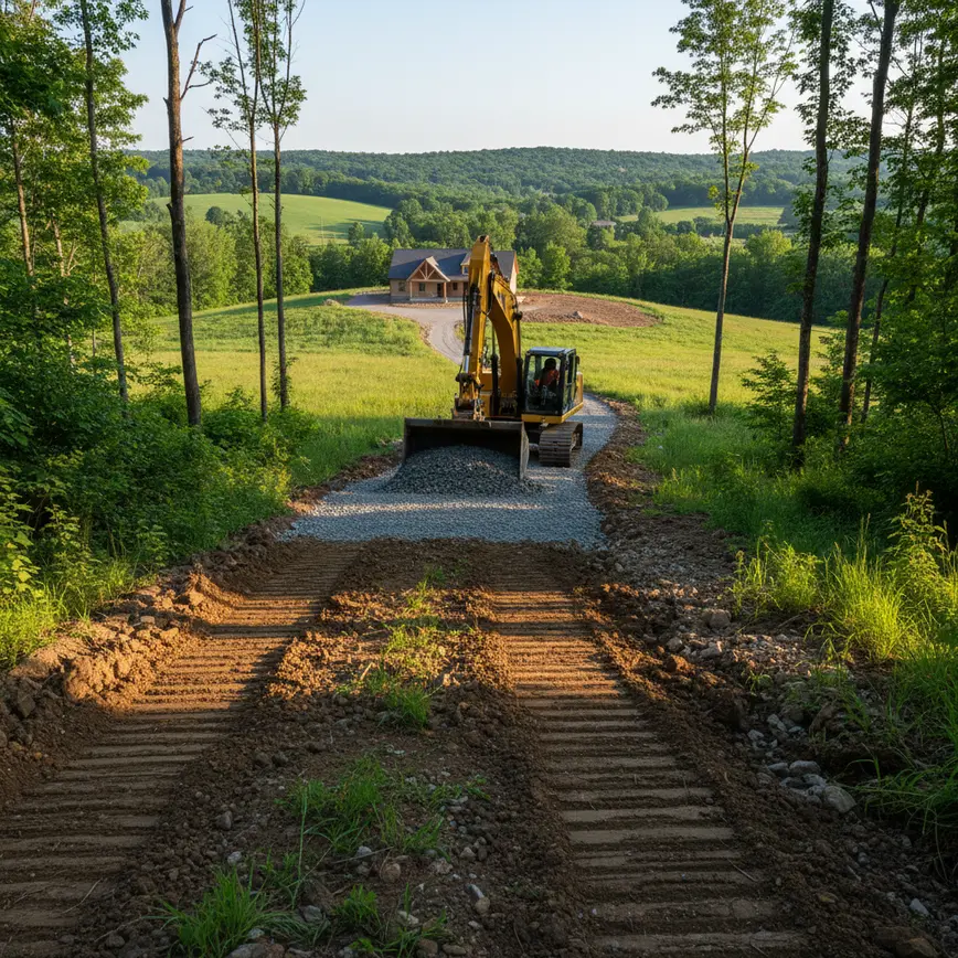 Driveway Excavation Licking County OH — Navigating Rolling Hills and Diverse Soil Types | Fortress Level