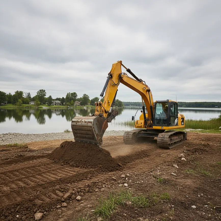 Excavation Buckeye Lake OH — Graded Lots with Unique Drainage Needs | Fortress Level