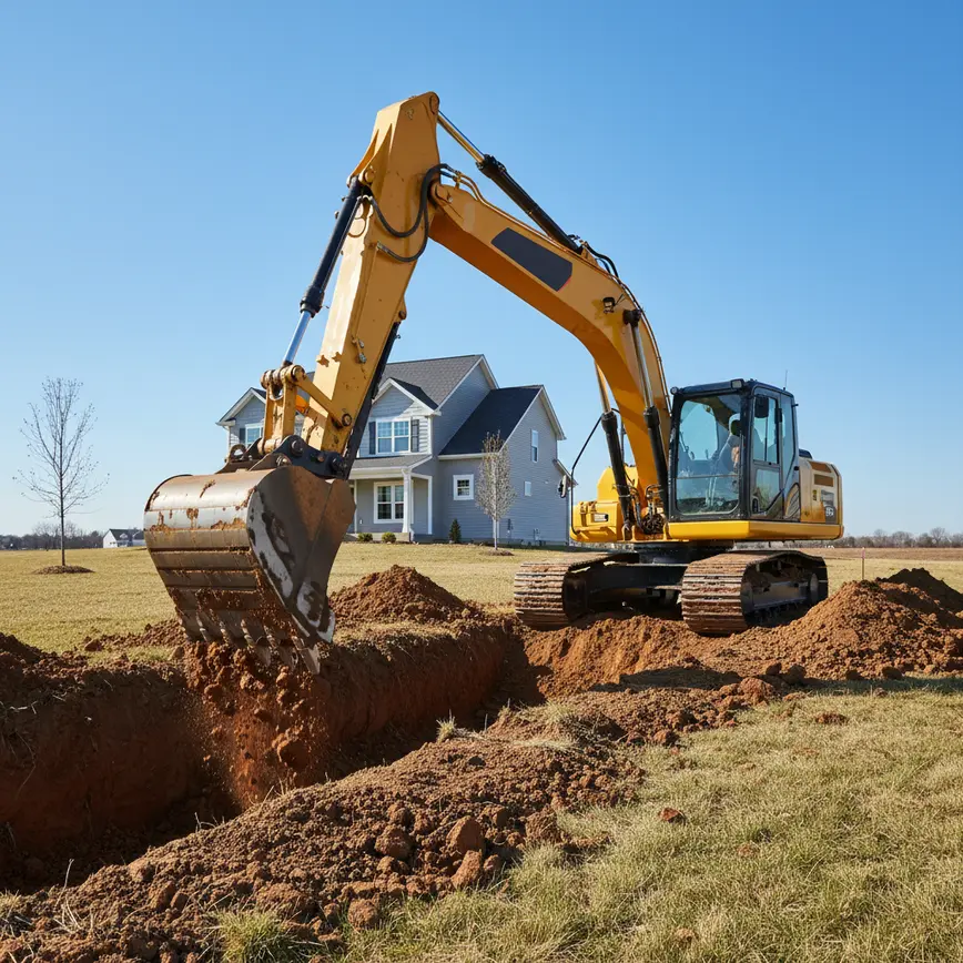 Excavation Marysville OH — Addressing Flat Terrain Challenges | Fortress Level