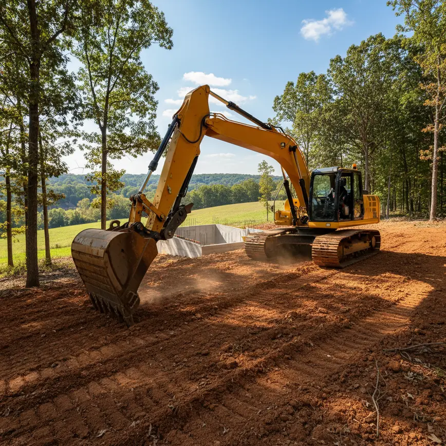 Excavation Hebron OH — Navigating Rolling Terrain Challenges | Fortress Level