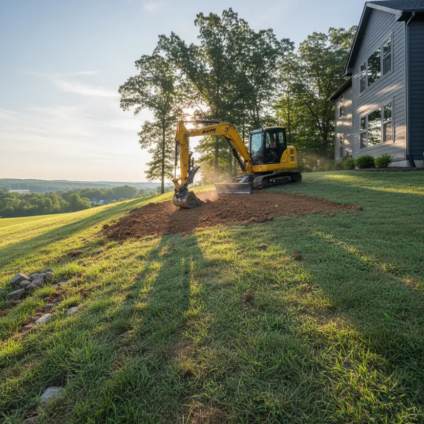 Excavation Lancaster OH — Steep Terrain Challenges | Fortress Level