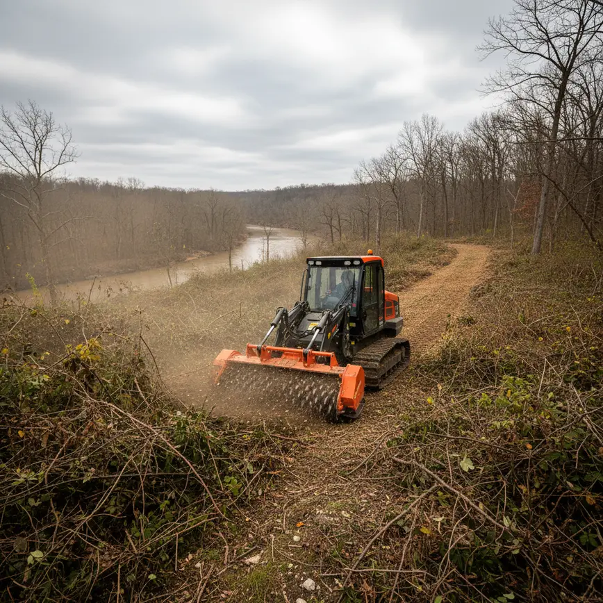 Forestry Mulching Delaware County OH — Preserving Olentangy River Corridors | Fortress Level