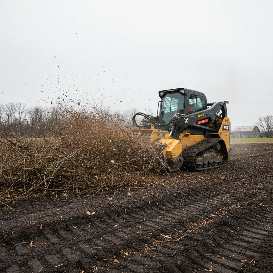 Forestry Mulching Union County OH — Managing Heavy Soils and Drainage | Fortress Level