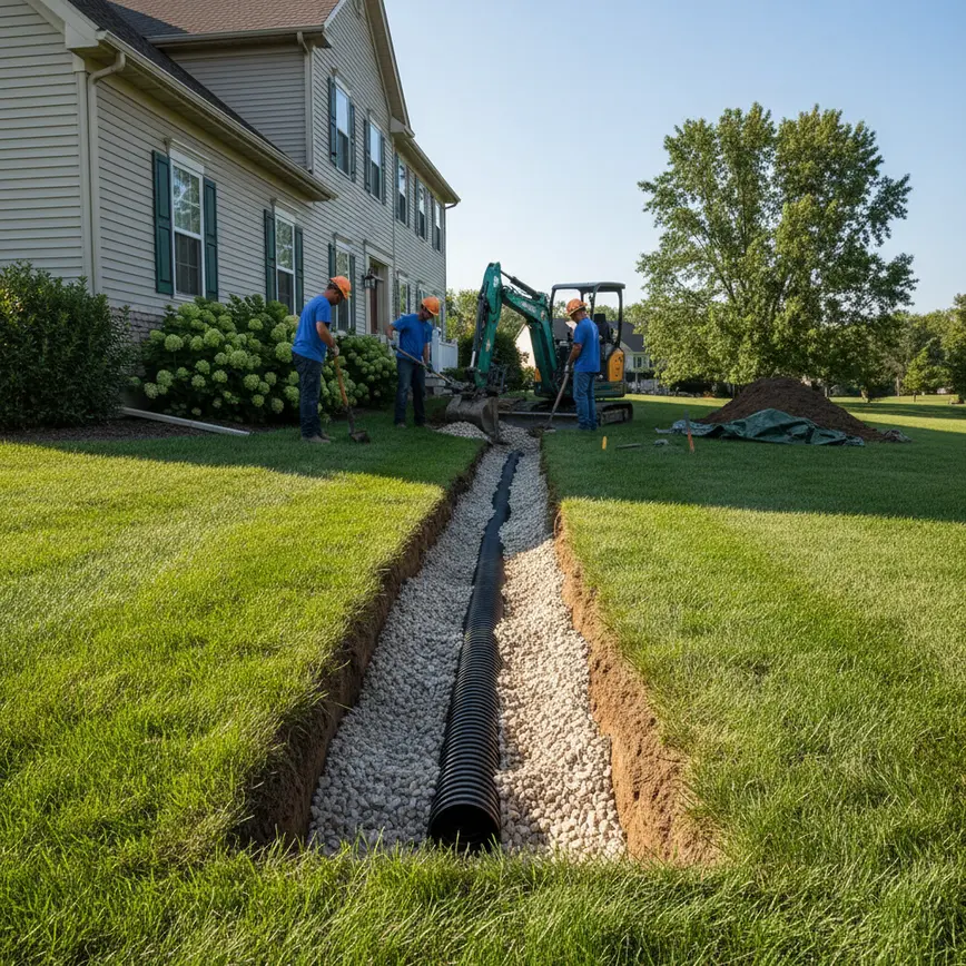 French Drain Installation Licking County OH — Optimizing for Licking River Soil Conditions | Fortress Level