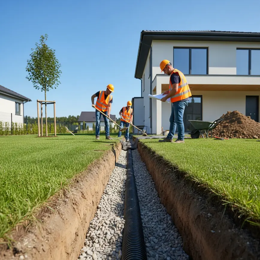 Central Ohio French Drain Installation | Effective Yard Drainage Solutions | Fortress Level