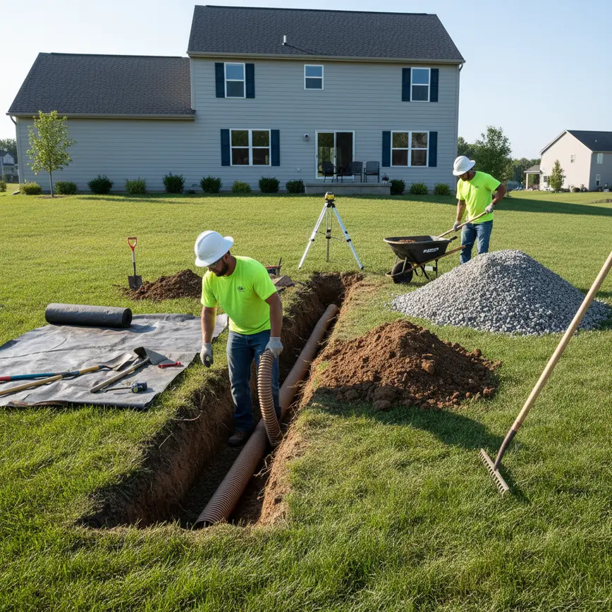 French Drain Installation Fairfield County OH — Navigating Hocking Hills Drainage Challenges | Fortress Level