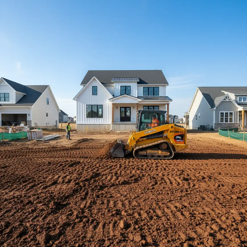 Grading Plain City OH — Flat Agricultural Lots and Proper Drainage | Fortress Level