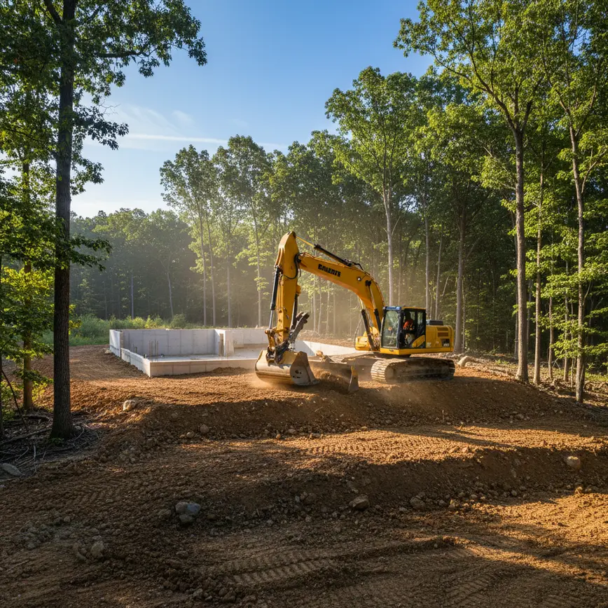 Site Preparation Granville OH — Navigating Rolling Hills and Wooded Lots | Fortress Level