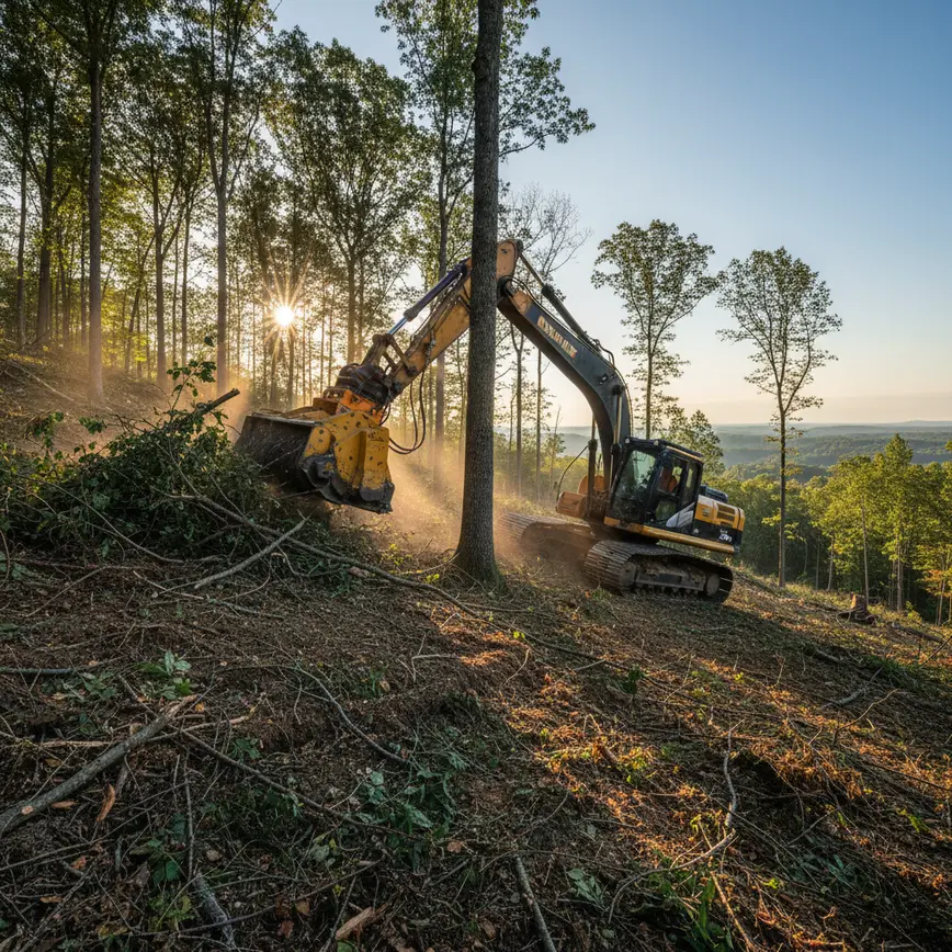 Land Clearing Fairfield County OH — Hilly Terrain & Mature Forests | Fortress Level