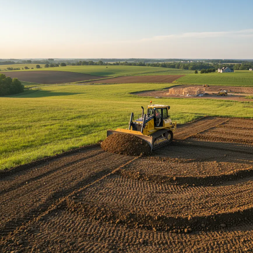 Land Leveling Delaware County OH — Navigating Rolling Terrain | Fortress Level