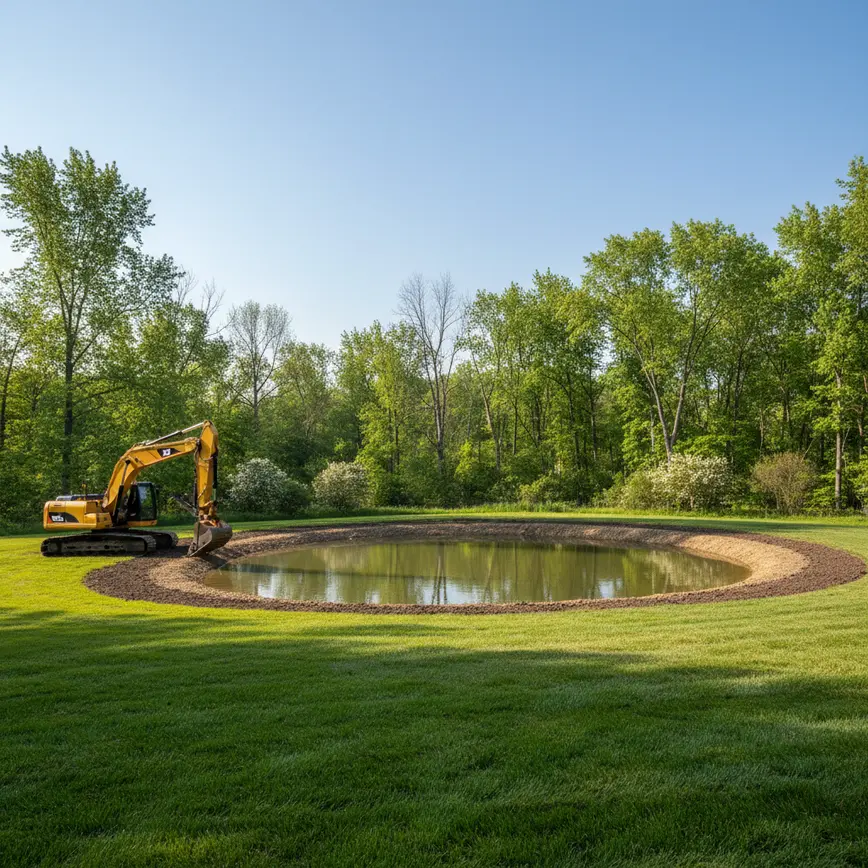 Pond Excavation Contractors Central Ohio | Fortress Level Construction