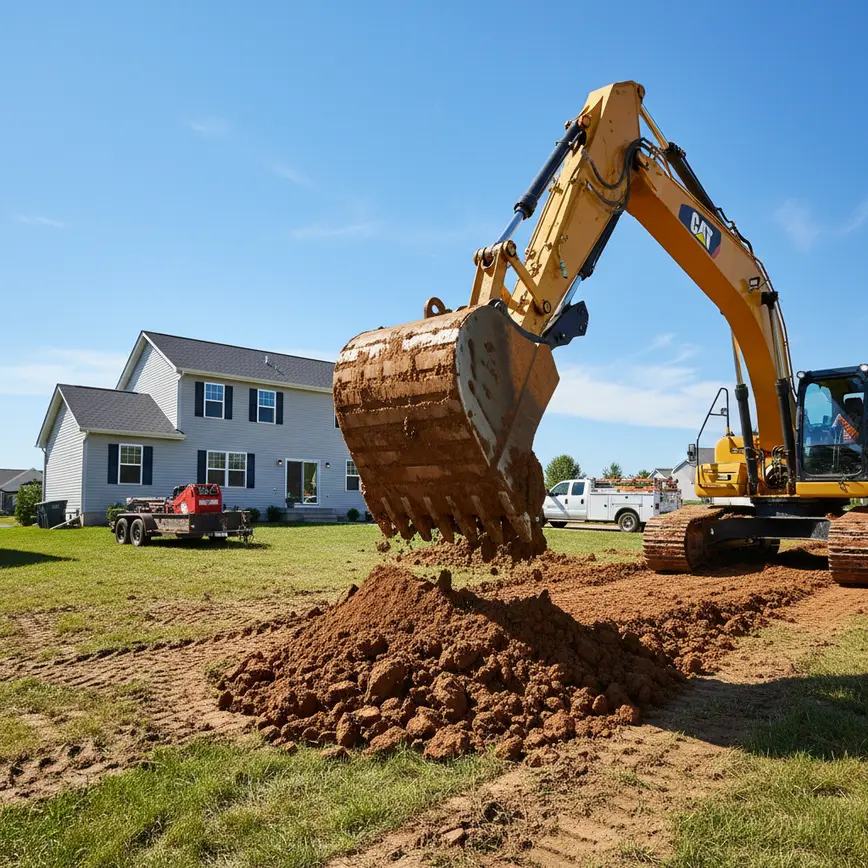 Residential Excavation Franklin County OH — Expert Solutions for Heavy Clay Terrain | Fortress Level