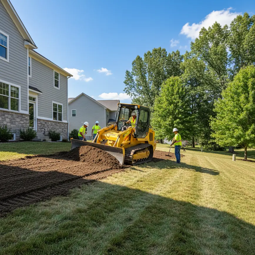 Grading Galena OH — Tackling Sloped Terrain with Precision | Fortress Level