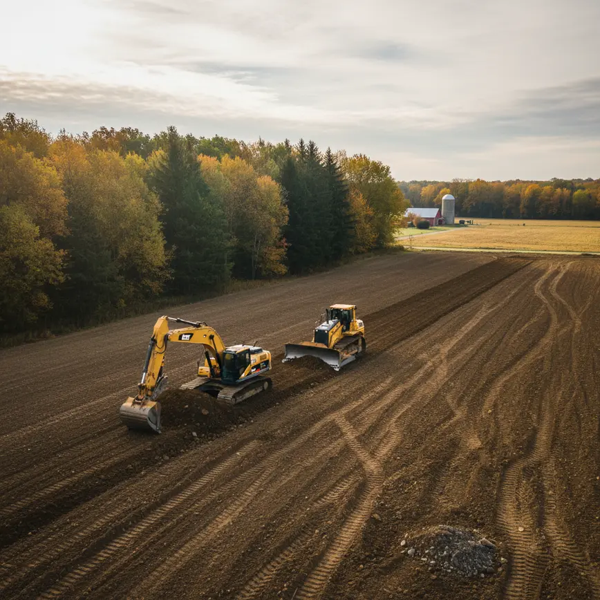 Site Preparation Milford Center OH — Overcoming Flat Terrain Challenges | Fortress Level