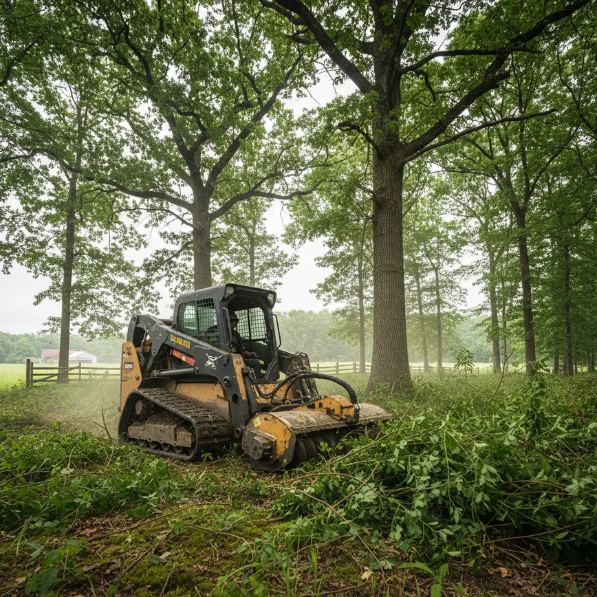 Central Ohio land clearing by Fortress Level Construction