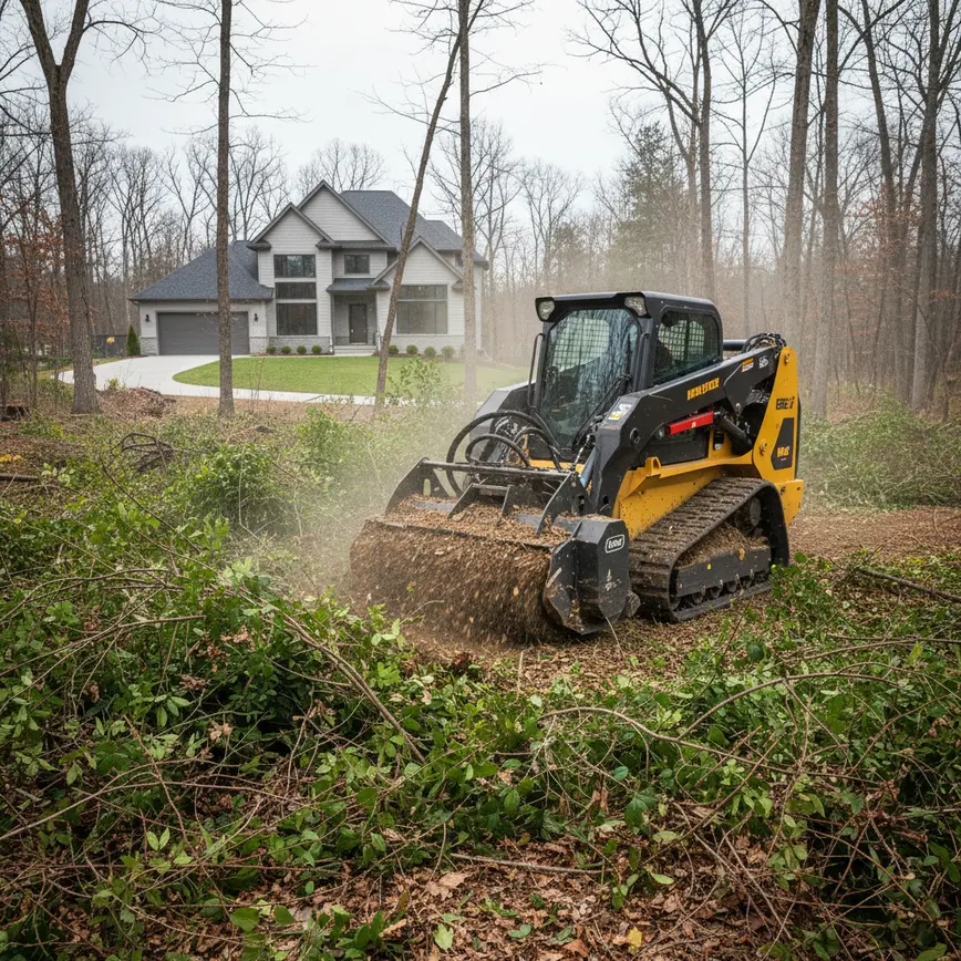 Central Ohio land clearing by Fortress Level Construction