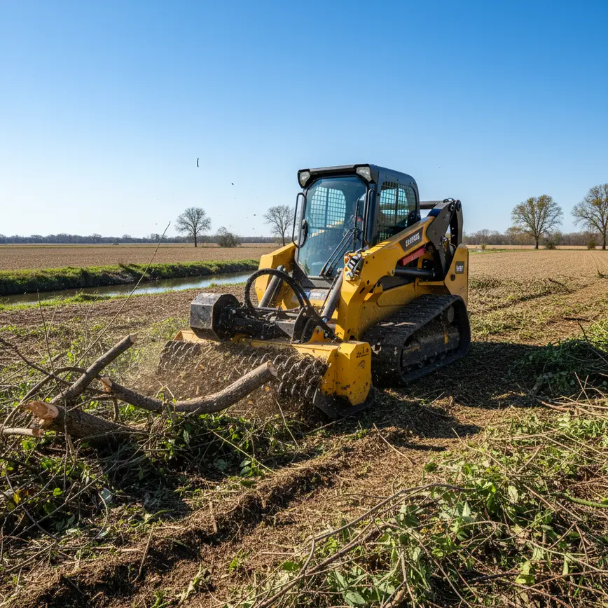 Central Ohio land clearing by Fortress Level Construction