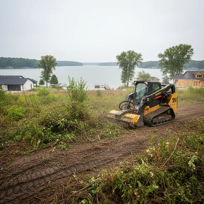 Central Ohio land clearing by Fortress Level Construction