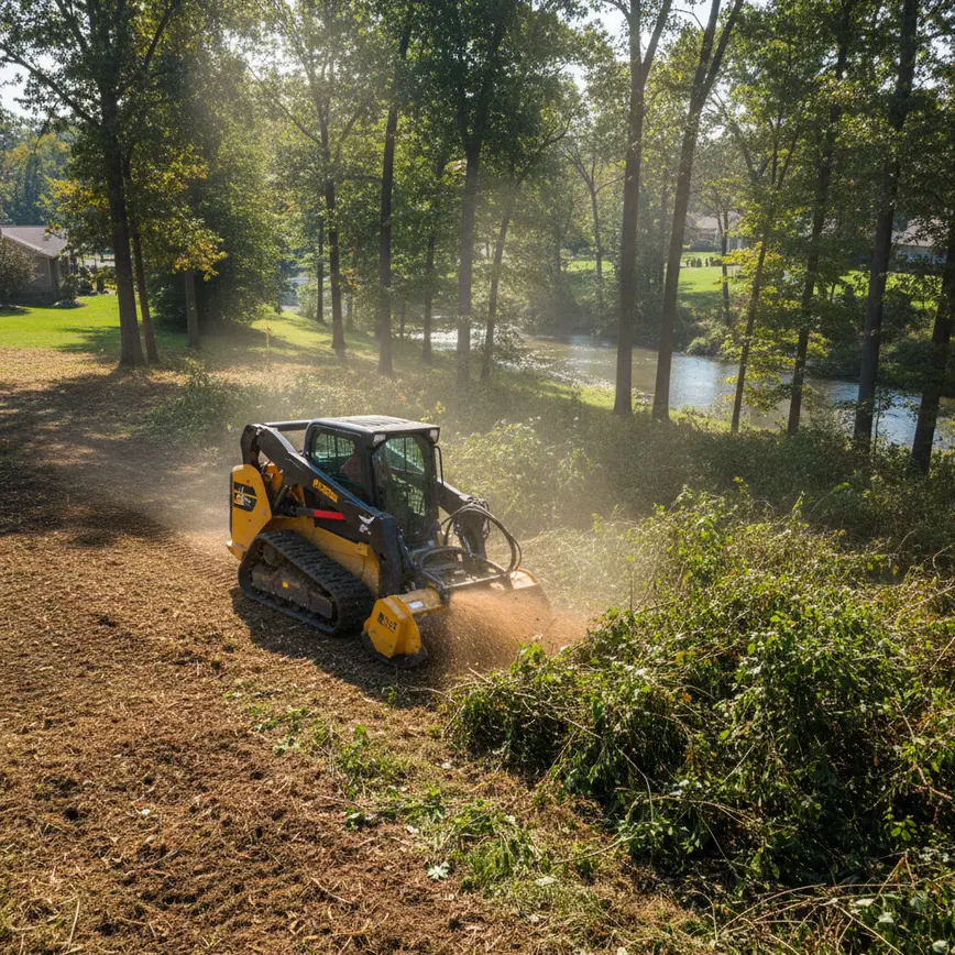 Central Ohio land clearing by Fortress Level Construction