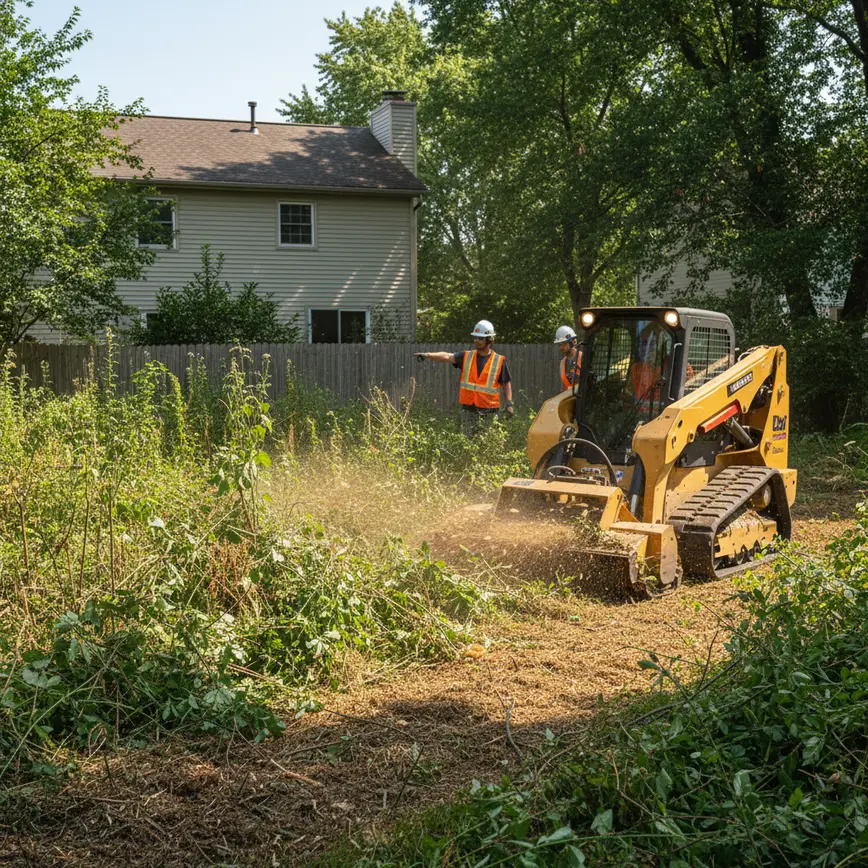 Central Ohio land clearing by Fortress Level Construction