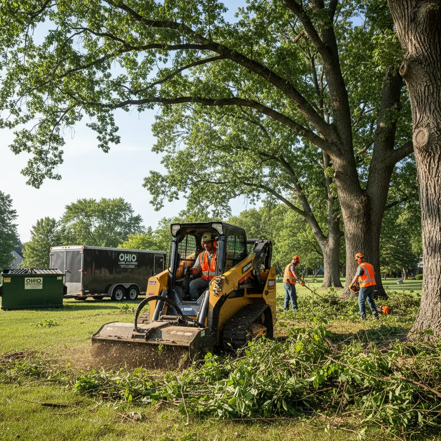 Central Ohio land clearing by Fortress Level Construction