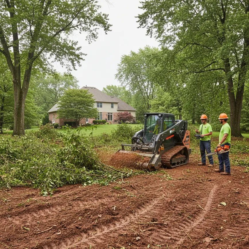 Central Ohio land clearing by Fortress Level Construction