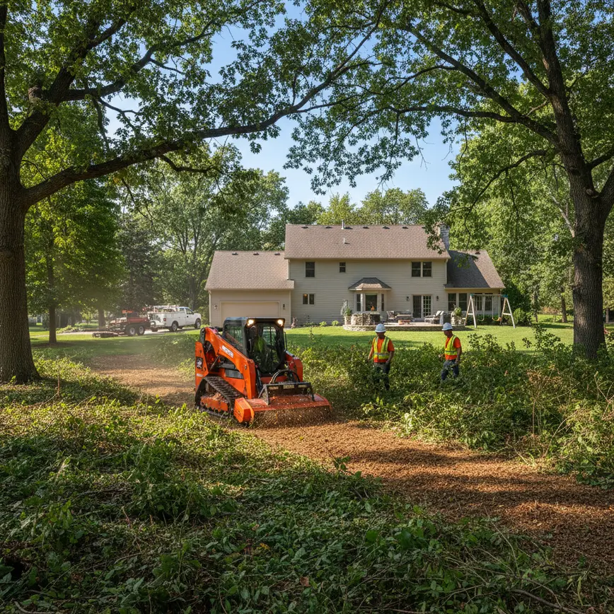 Central Ohio land clearing by Fortress Level Construction