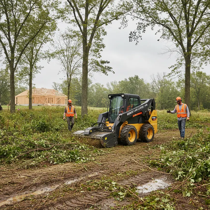 Central Ohio land clearing by Fortress Level Construction