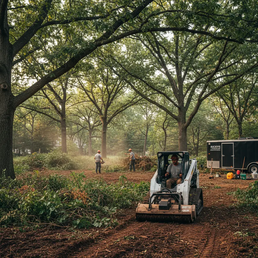 Central Ohio land clearing by Fortress Level Construction