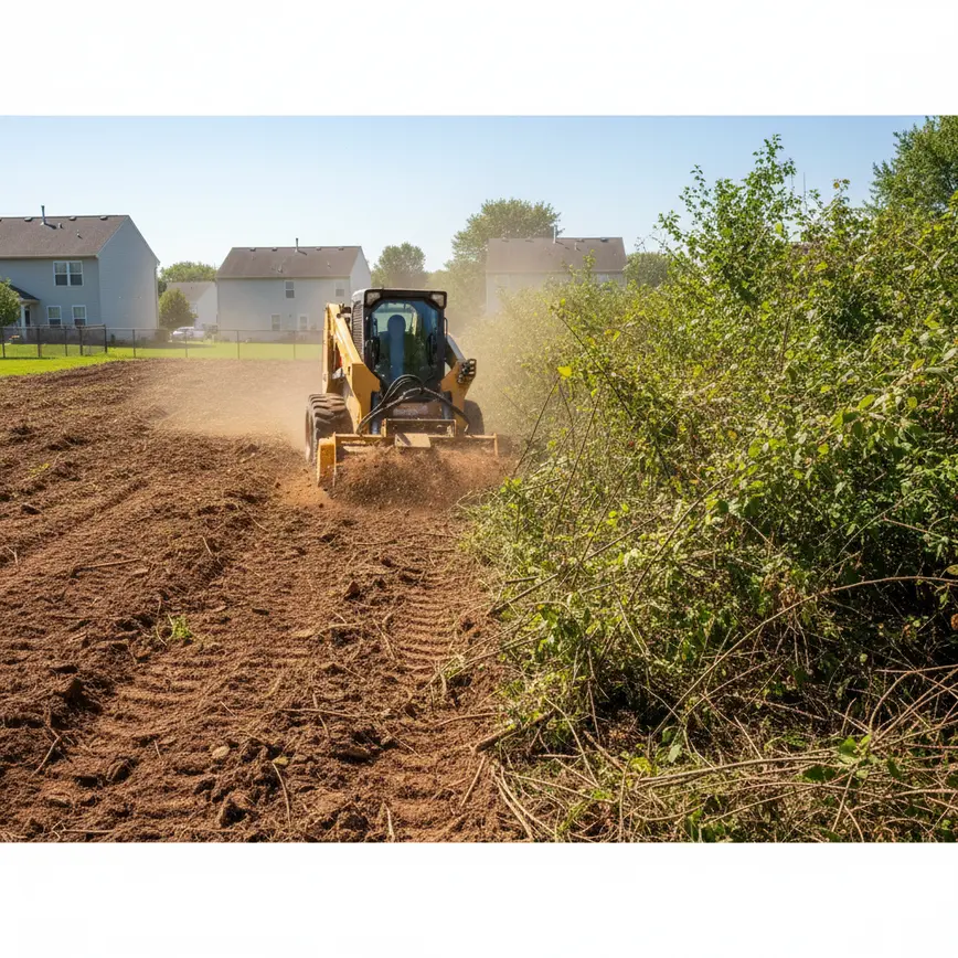 Central Ohio land clearing by Fortress Level Construction