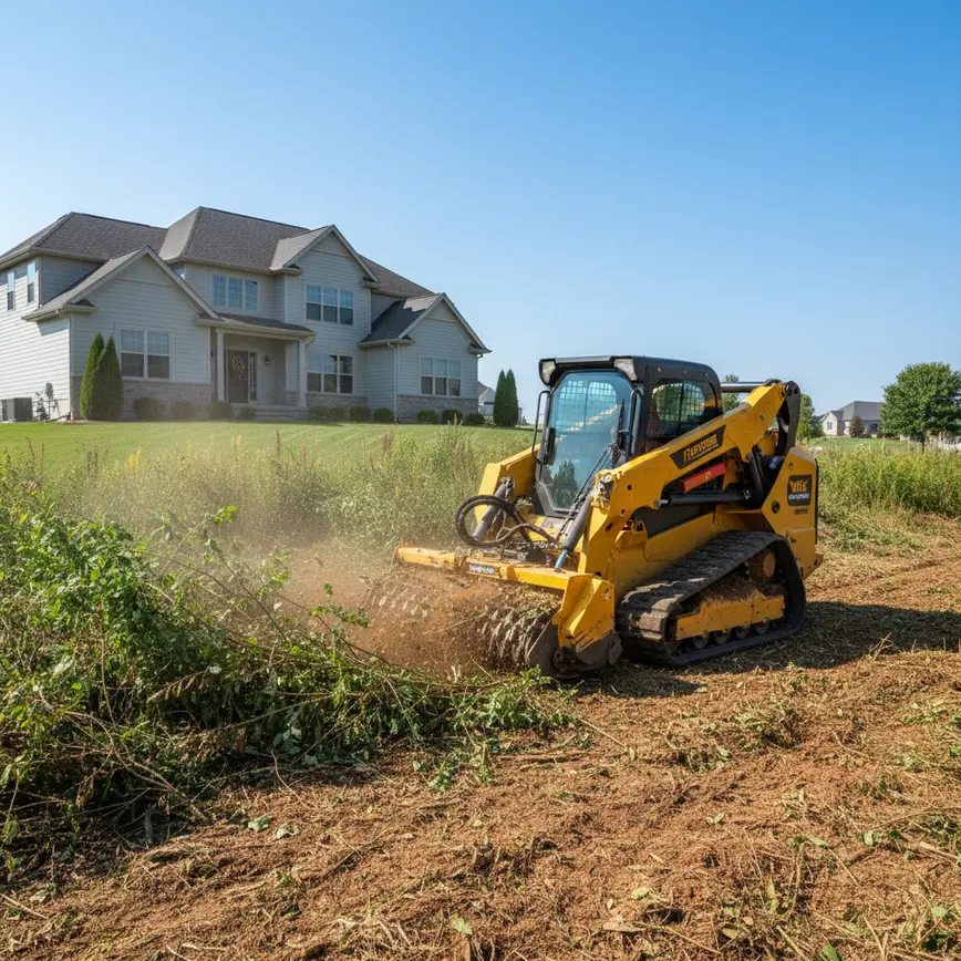 Central Ohio land clearing by Fortress Level Construction