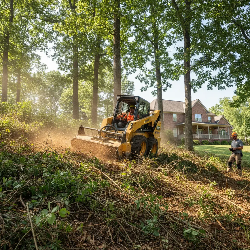 Brush Clearing Newark OH — Navigating Hilly Terrain | Fortress Level