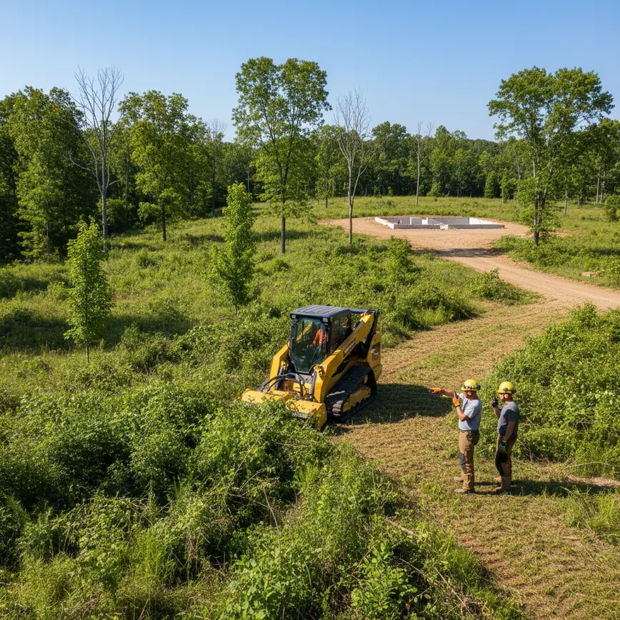Central Ohio land clearing by Fortress Level Construction