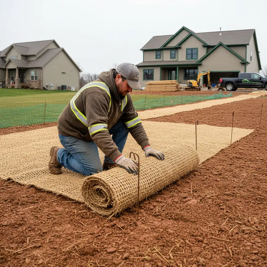 Erosion Control Grove City OH — Managing Clay-Heavy Lots | Fortress Level