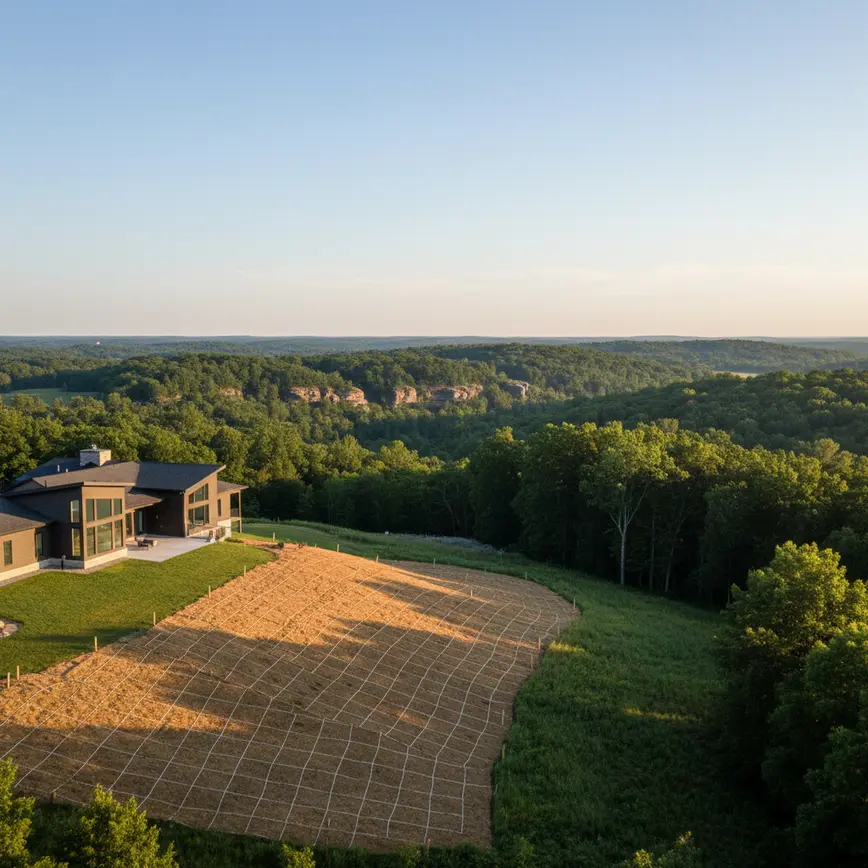 Erosion Control Amanda OH — Hilly Terrain & Sandstone Soils | Fortress Level