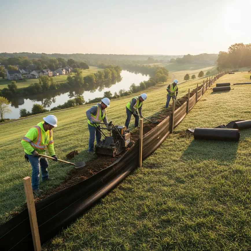 Erosion Control Newark OH — Licking River Valley Terrain | Fortress Level