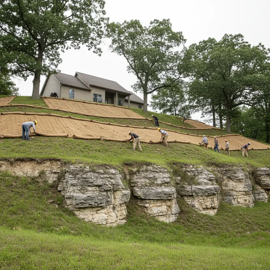 Erosion Control Lithopolis OH — Rolling Hills & Limestone Soil | Fortress Level