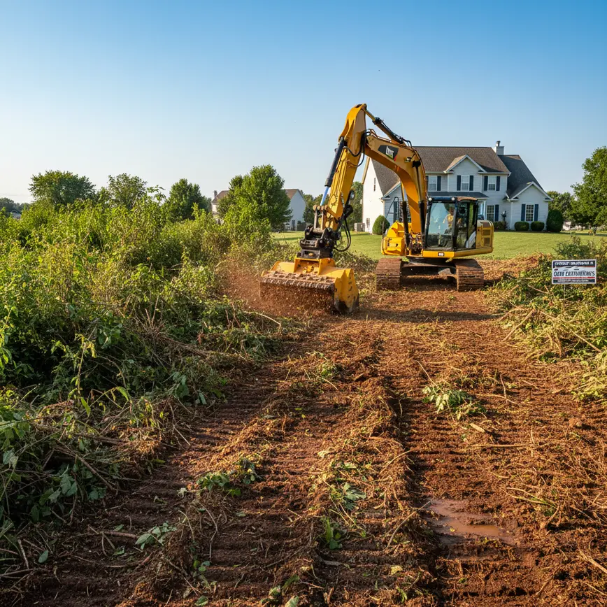 Central Ohio land clearing by Fortress Level Construction