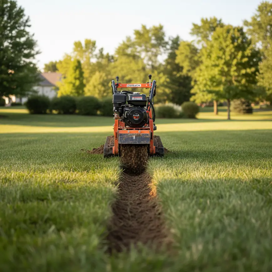Trenching Lewis Center OH — Navigating Gently Rolling Terrain | Fortress Level
