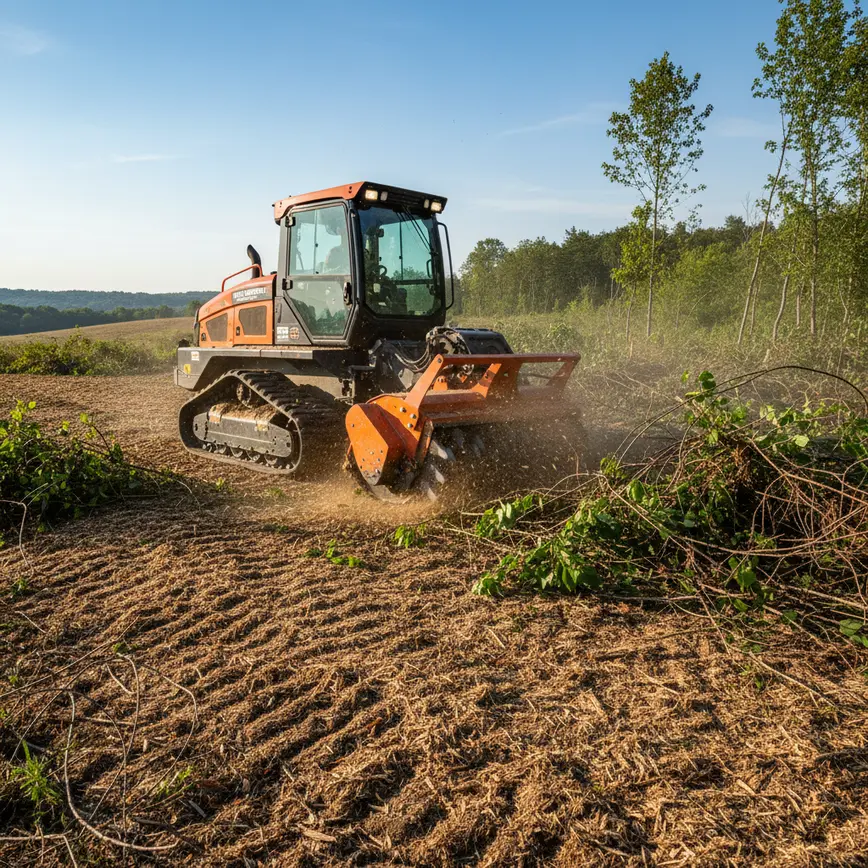 Forestry Mulching Milford Center OH — Navigating Flat Terrain and Heavy Vegetation | Fortress Level