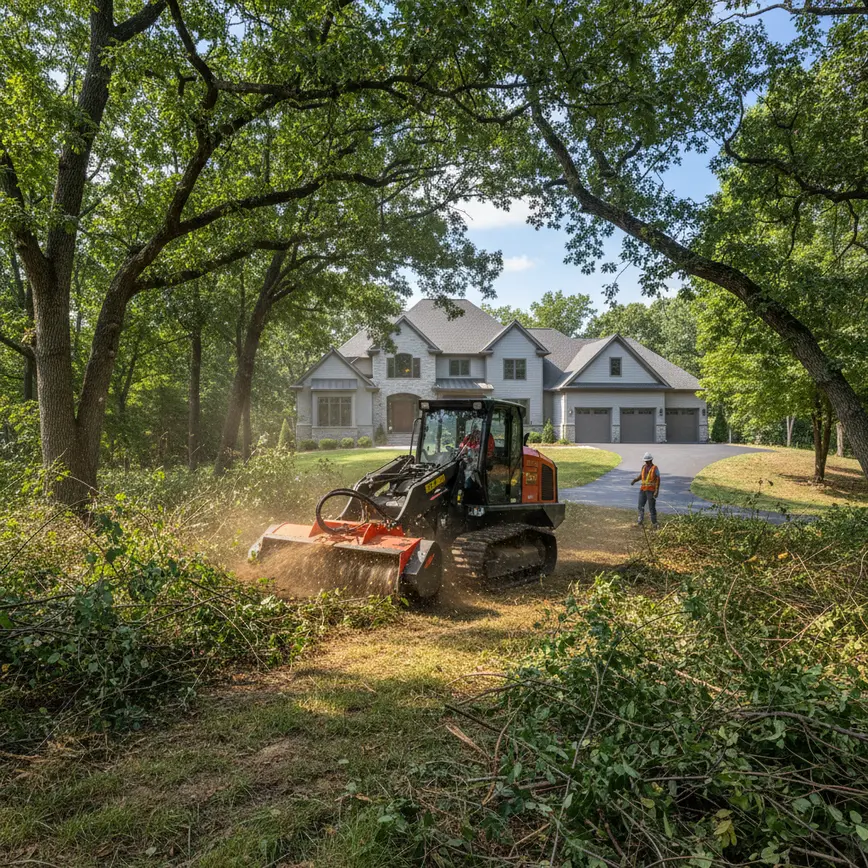 Central Ohio land clearing by Fortress Level Construction