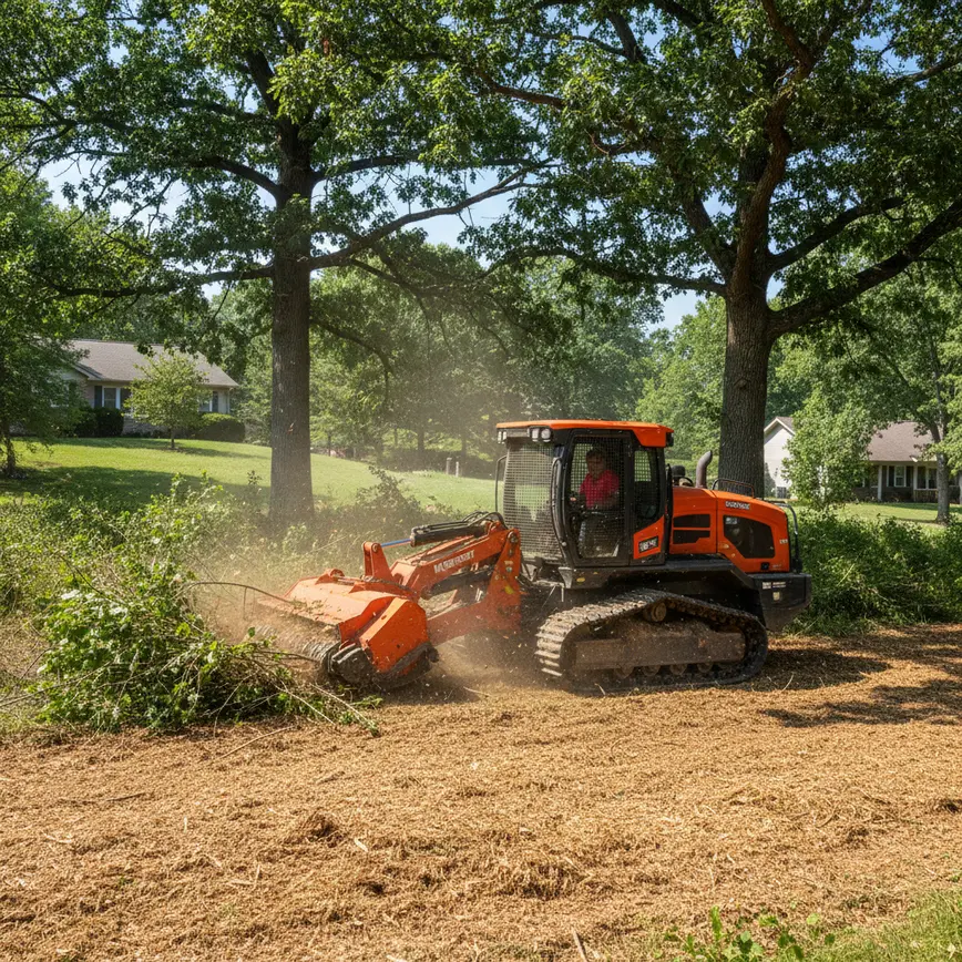 How to clear land for a garden in Central Ohio? 1 Central Ohio land clearing by Fortress Level Construction